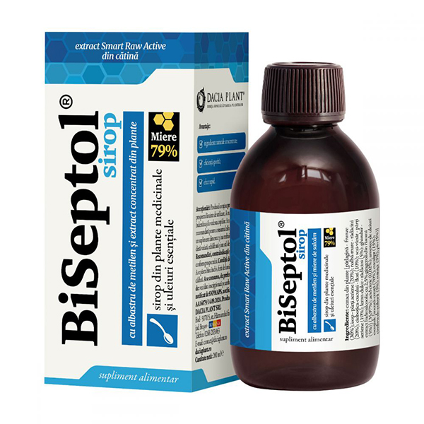 BiSeptol sirop cu albastru de metilen Dacia Plant – 200 ml